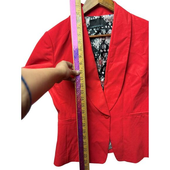 Cynthia Rowley Red blazer Jacket - Picture 4 of 9